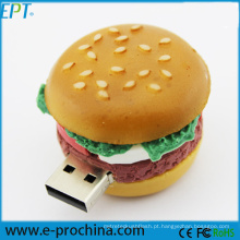 Movimentação personalizada do flash de Pendrive USB da forma do Hamburger (EG030)